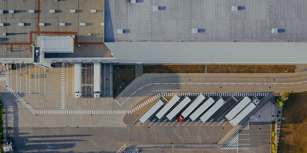 Logistic warehouse background